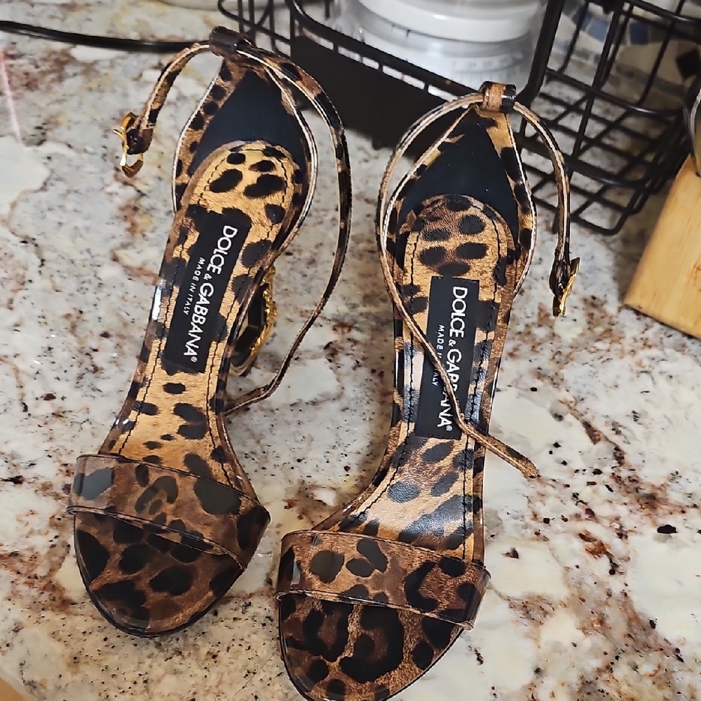 Dolce & Gabbana Leopard Print Women's Sandals
